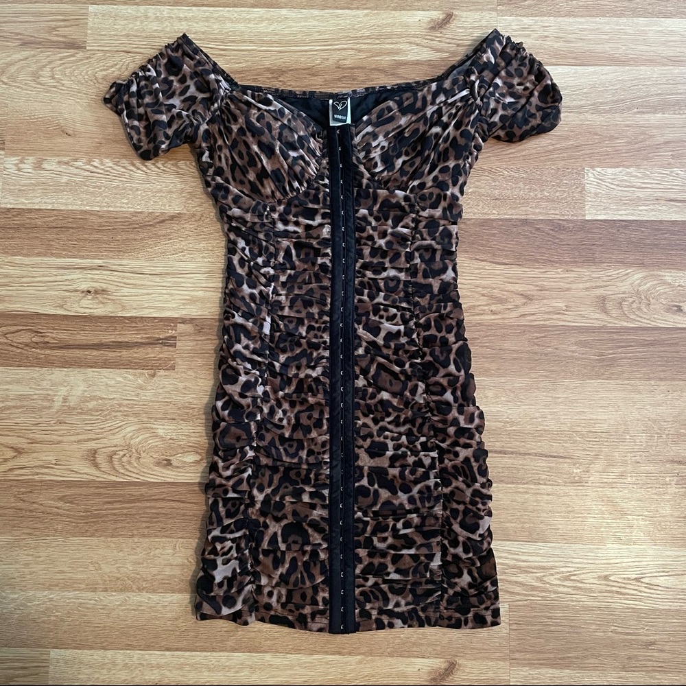 Cheetah mini dress